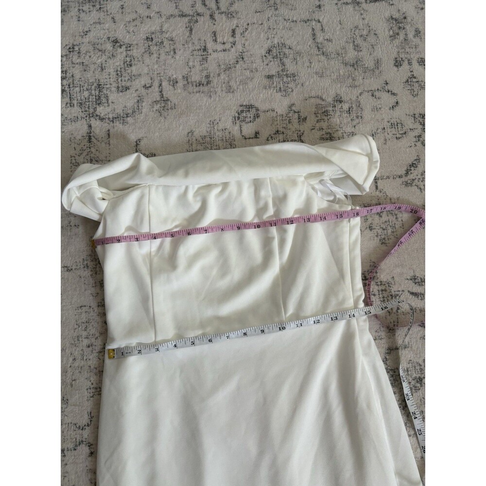 Lulus Exceptional Romance White Off-the-Shoulder Mermaid Maxi Dress Size XL NWT - Picture 6 of 10